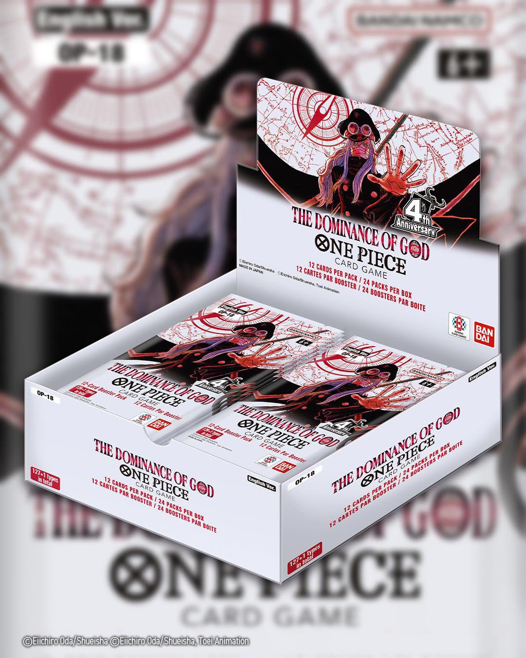 (PRE ORDER) ONE PIECE CARD GAME — OP-18 The Dominance of God